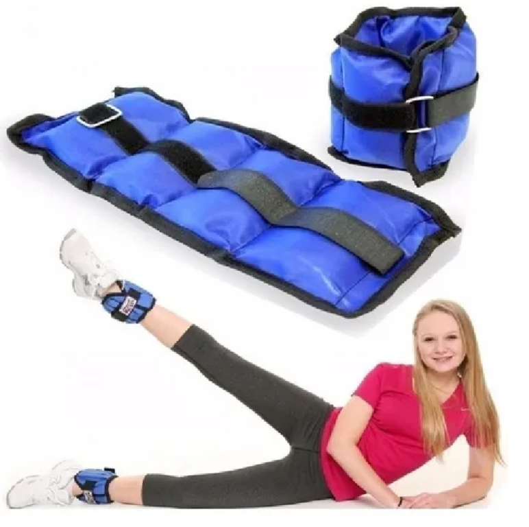 Pesas Tobilleras 5KG | Kit 2 Pesas Ajustables de 5LB c/u | Entrenamiento en Casa y Gimnasio