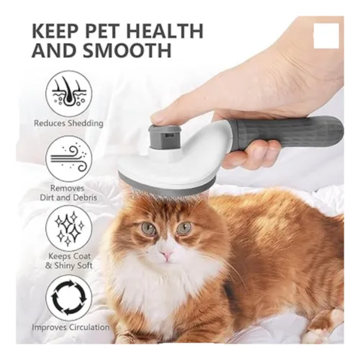 Cepillo Removedor de Pelusa para Mascotas | Elimina Pelo de Perros y Gatos Fácilmente