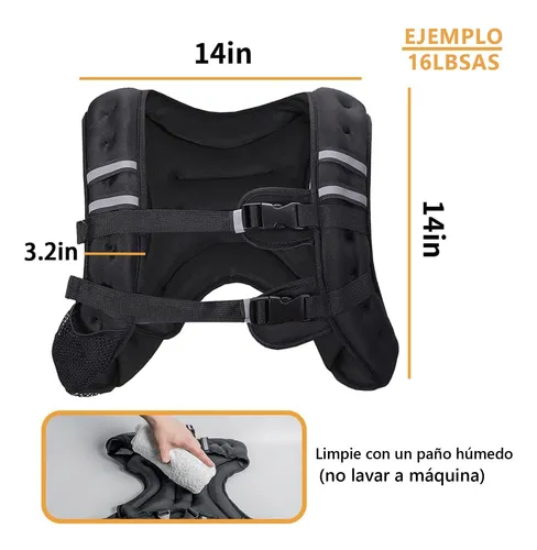 Chaleco Deportivo con Peso 5kg | Entrenamiento de Fuerza y Resistencia