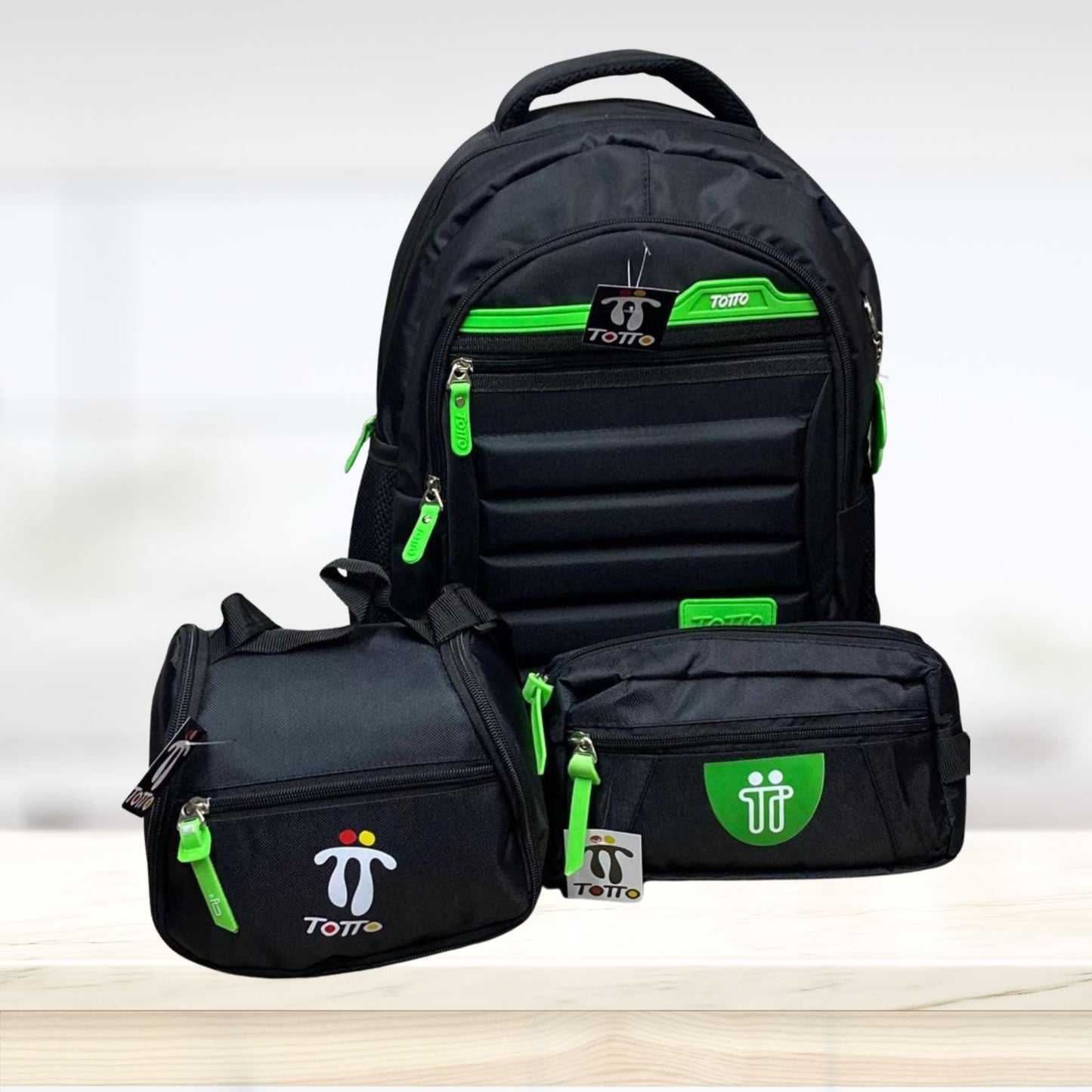 Combo Totto | Morral, Lonchera y Cartuchera Escolar