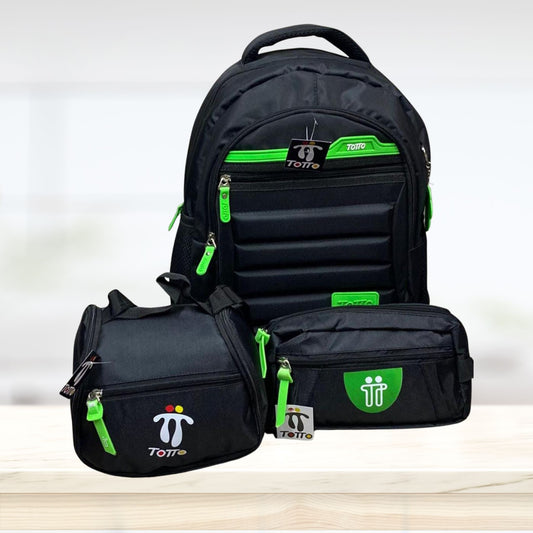 Combo Totto | Morral, Lonchera y Cartuchera Escolar