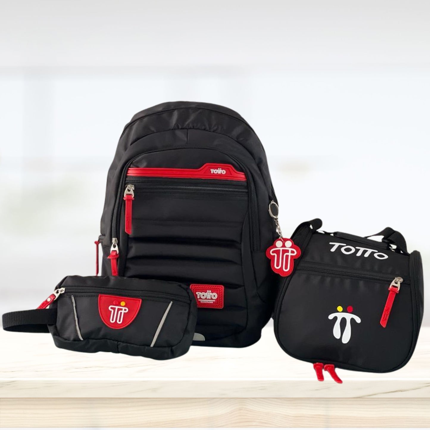 Combo Totto | Morral, Lonchera y Cartuchera Escolar