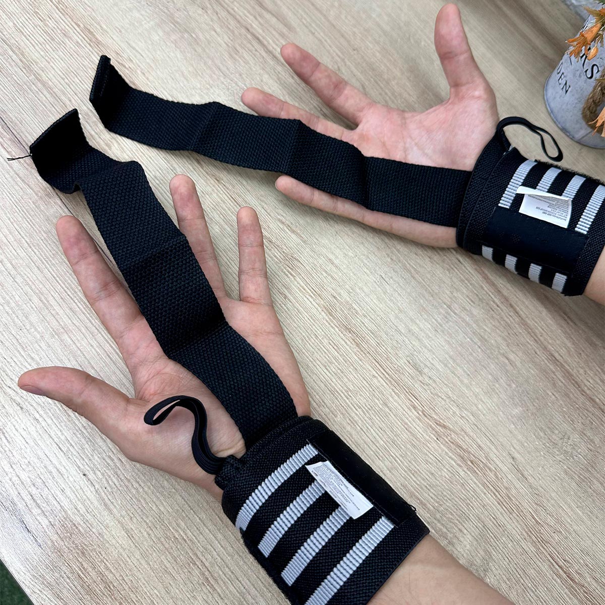 Muñequeras Vendas Straps 8924 | Soporte Antideslizante para Levantamiento de Pesas