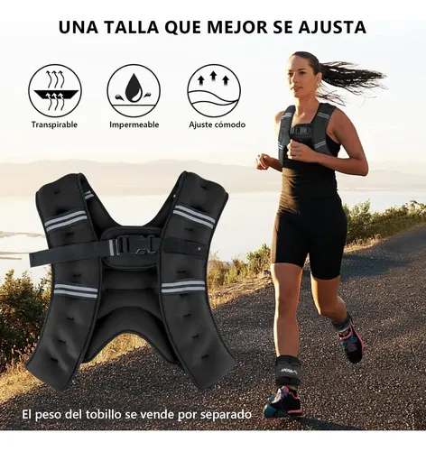 Chaleco Deportivo con Peso 5kg | Entrenamiento de Fuerza y Resistencia