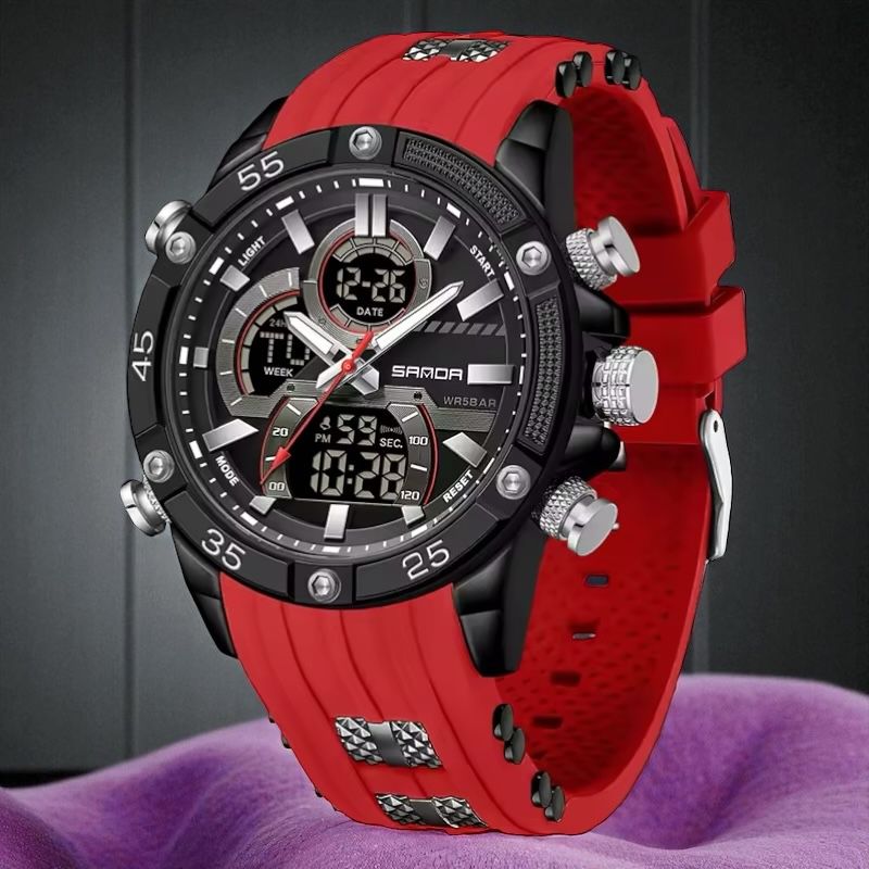 Reloj Sanda 6162 Doble Hora Hombre