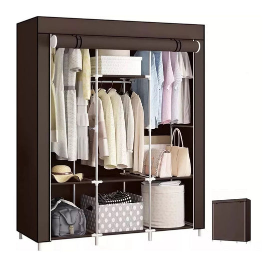 Armario 3 Puestos de Tela Portátil | Closet Organizador Plegable