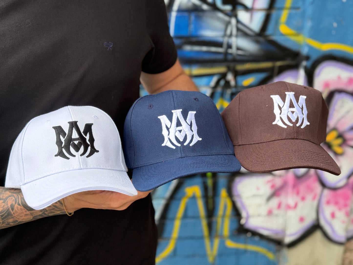 Combo x3 Gorras AMIRI | Drill Premium Bordadas Unisex