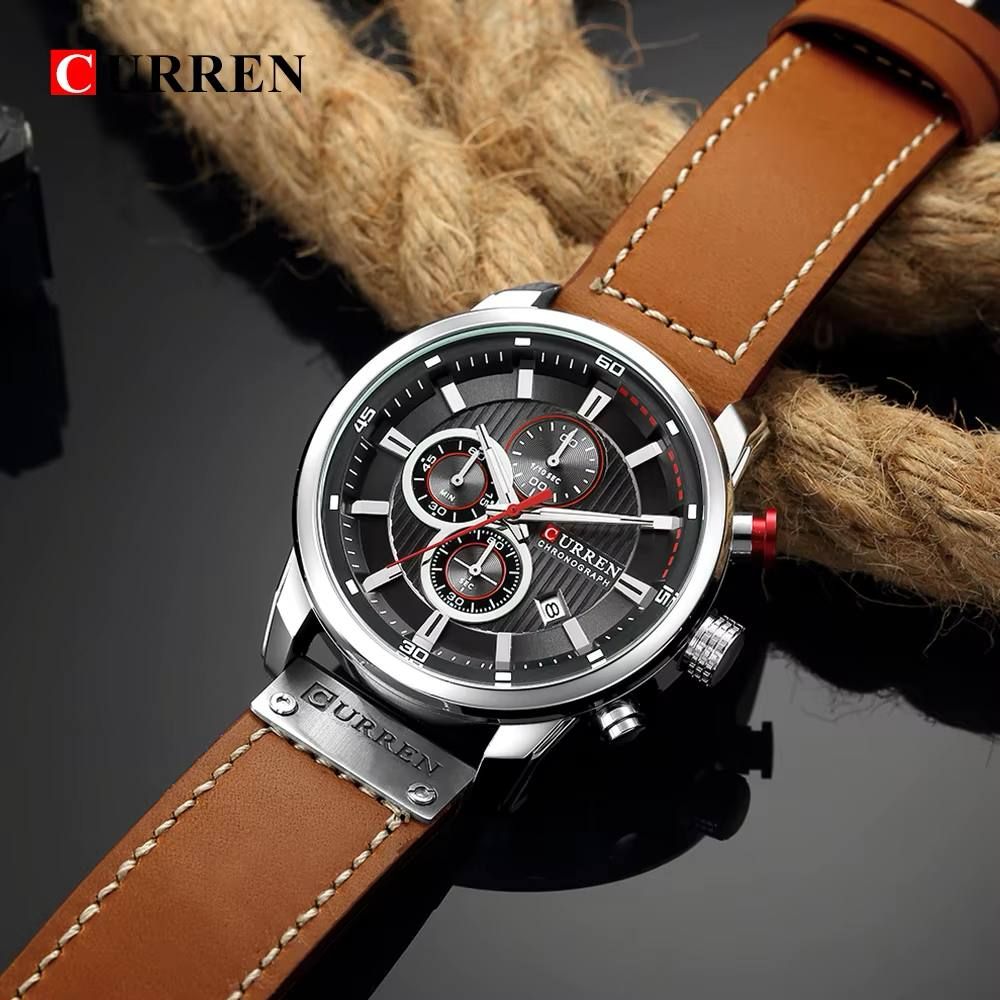 Reloj Curren 8291 | Elegante Acero y Cuero para Hombre