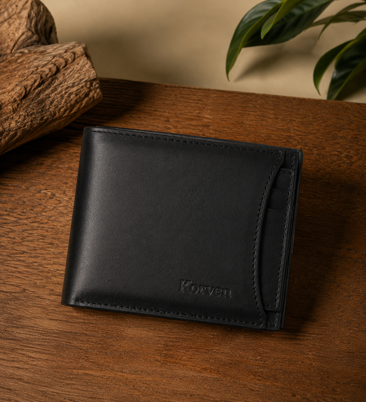 Billetera Cuero KORVEN Original Hombre
