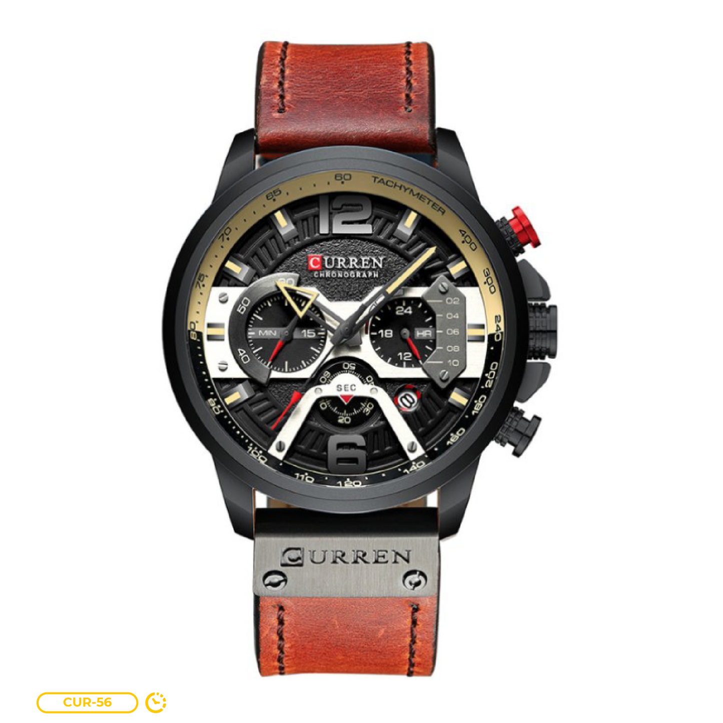 Reloj Curren 8329 Cronógrafo de Cuero para Hombre