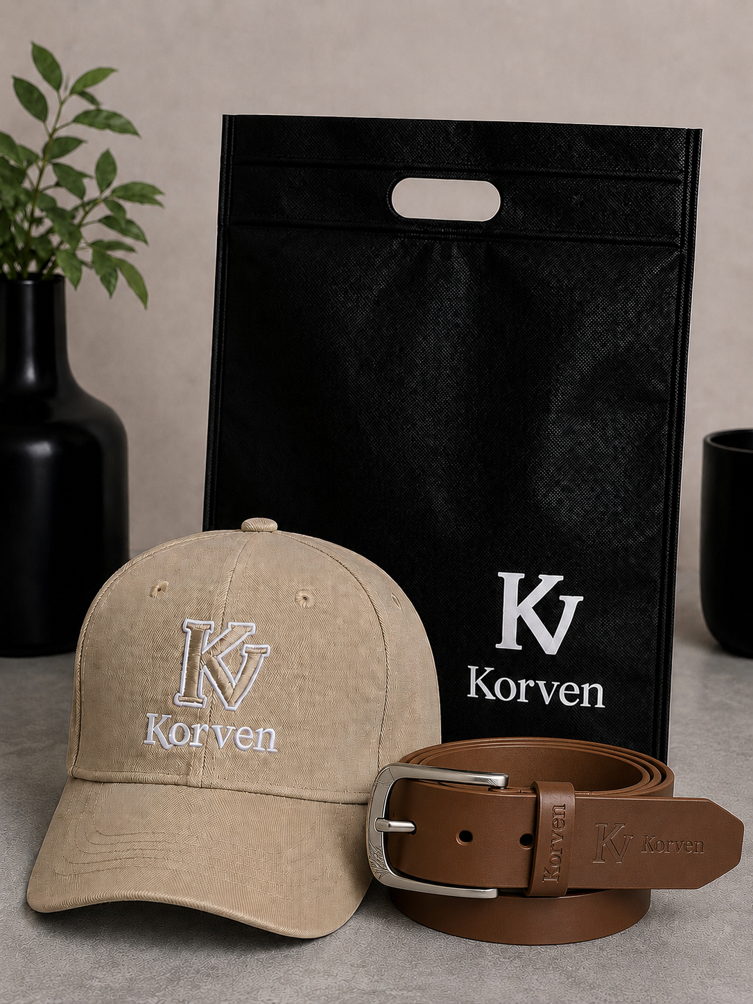 Duo KORVEN Correa cuero Gorra CAP01 Tula