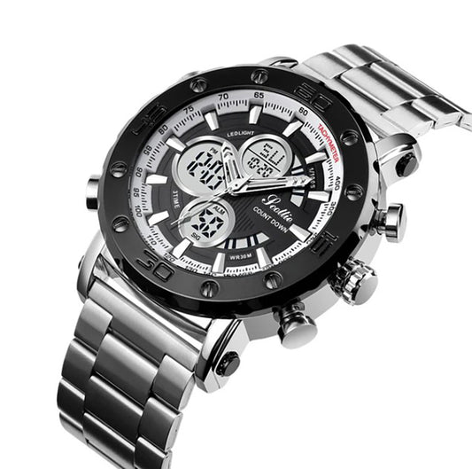 Reloj Scottie 1636 | Doble Hora Acero para Hombre