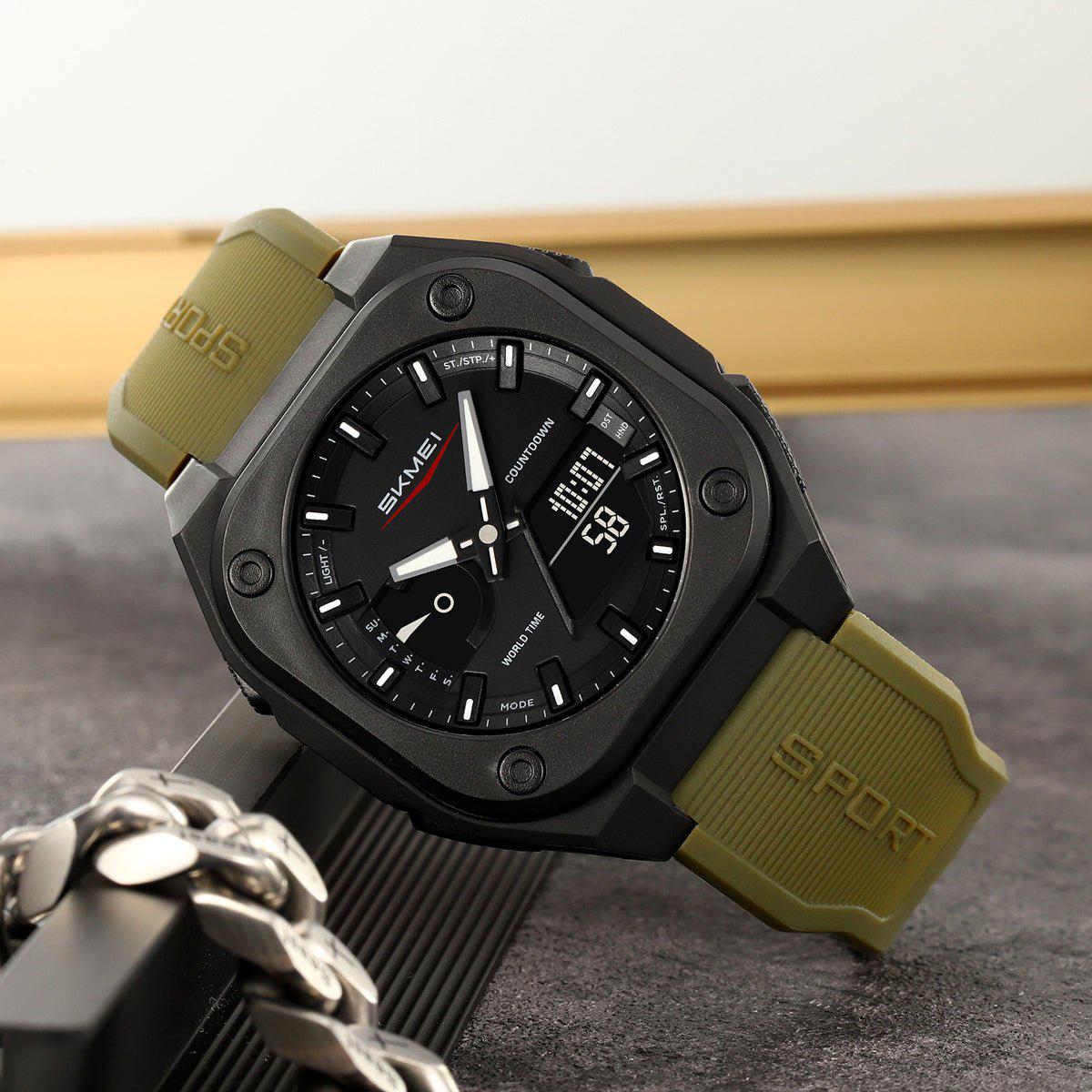 Reloj SKMEI 2328 | Doble Hora Silicona para Hombre