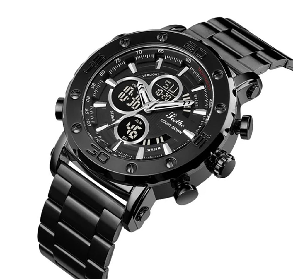 Reloj Scottie 1636 | Doble Hora Acero para Hombre