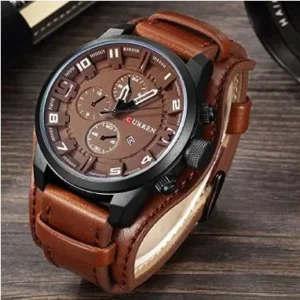 Reloj Curren 8225 | Clásico Cuero y Acero para Hombre
