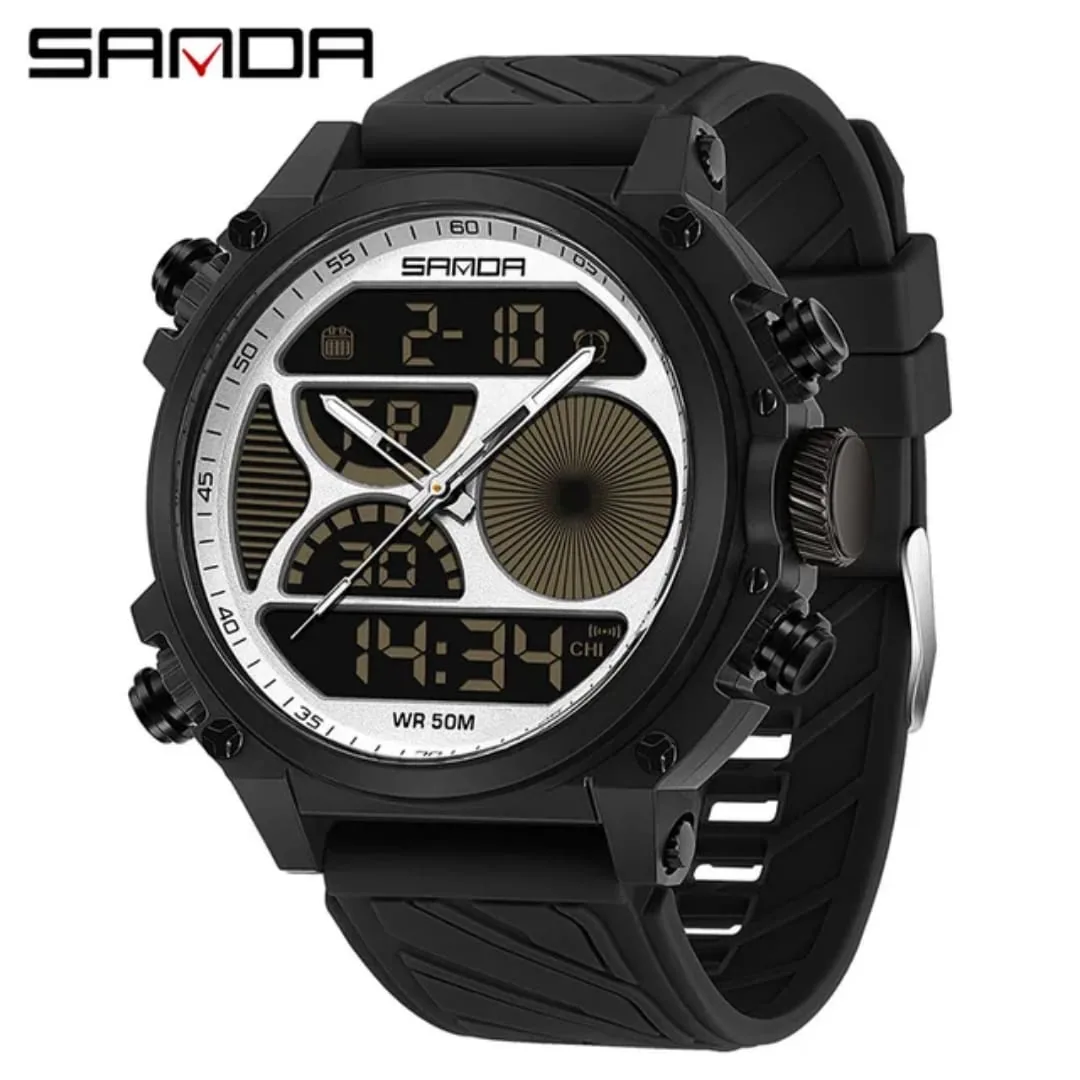 Reloj Sanda 6236 | Deportivo Doble Visualización para Hombre